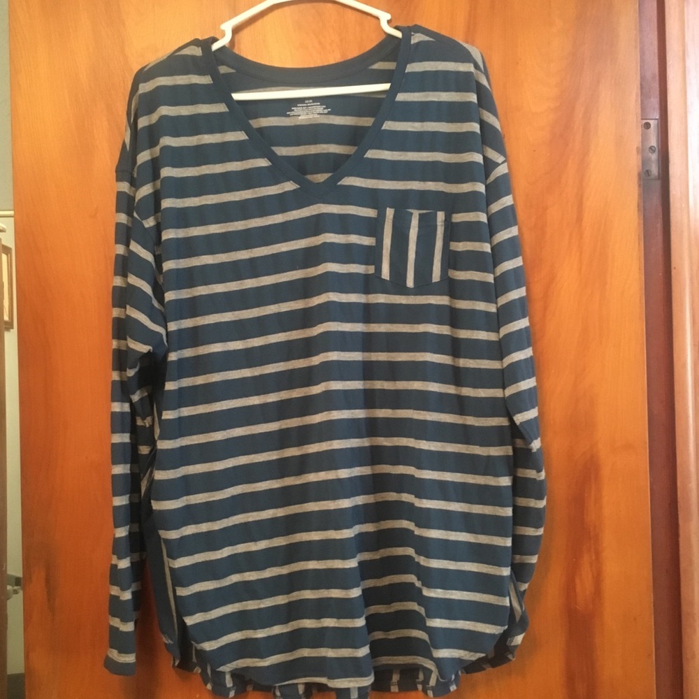 Long sleeve striped top